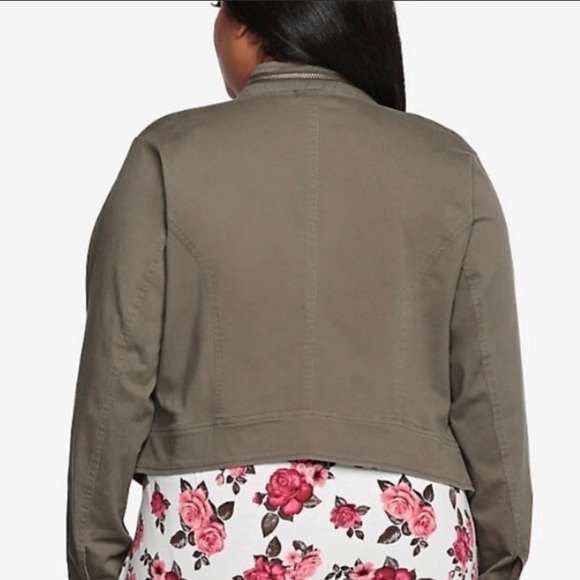 TORRID CROPPED MILITARY JACKET SIZE 0X - Picture 2 of 7